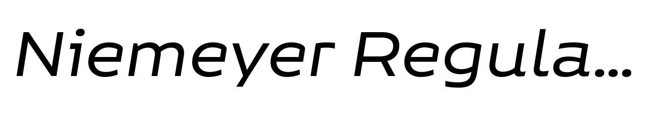 Niemeyer Regular Italic